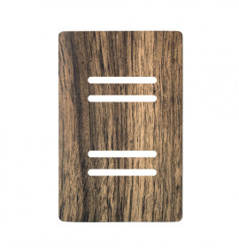 Placa p/ 4 Interruptores (especial) 4x2 - Novara Carvalho